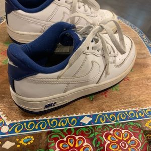 Nike Air Force 1 (2007 style with Blue Bottoms) Kids size 13C